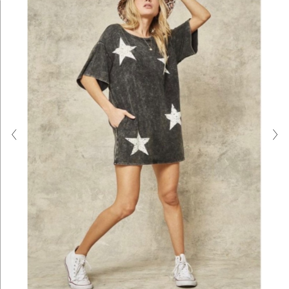 NWOT Promesa Star Mini Tee Dress